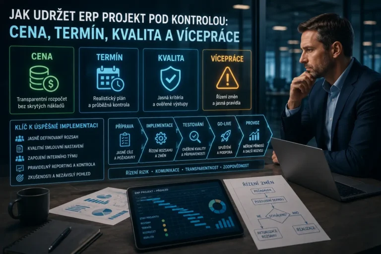 Jak udržet ERP projekt pod kontrolou